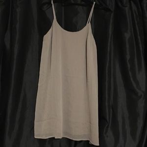 NWT Forever 21 Spaghetti Strap Taupe Dress